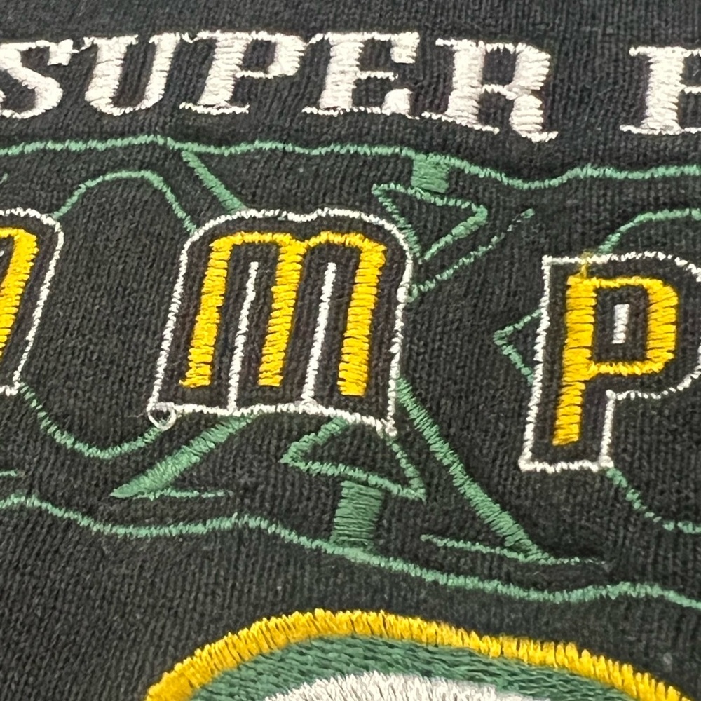 Vtg 90s NFL Green Bay Packers Sweatshirt Super Bowl Champs Youth Pro Player - Picture 5 of 8